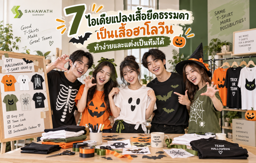 ไอเดียแปลงเสื้อยืดธรรมดาเป็นเสื้อฮาโลวีน